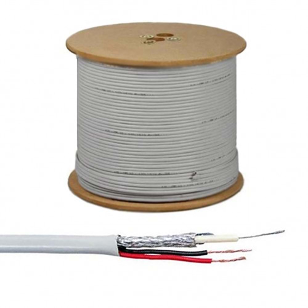 CCTV CABLE 2+1 0.5MM 500M
