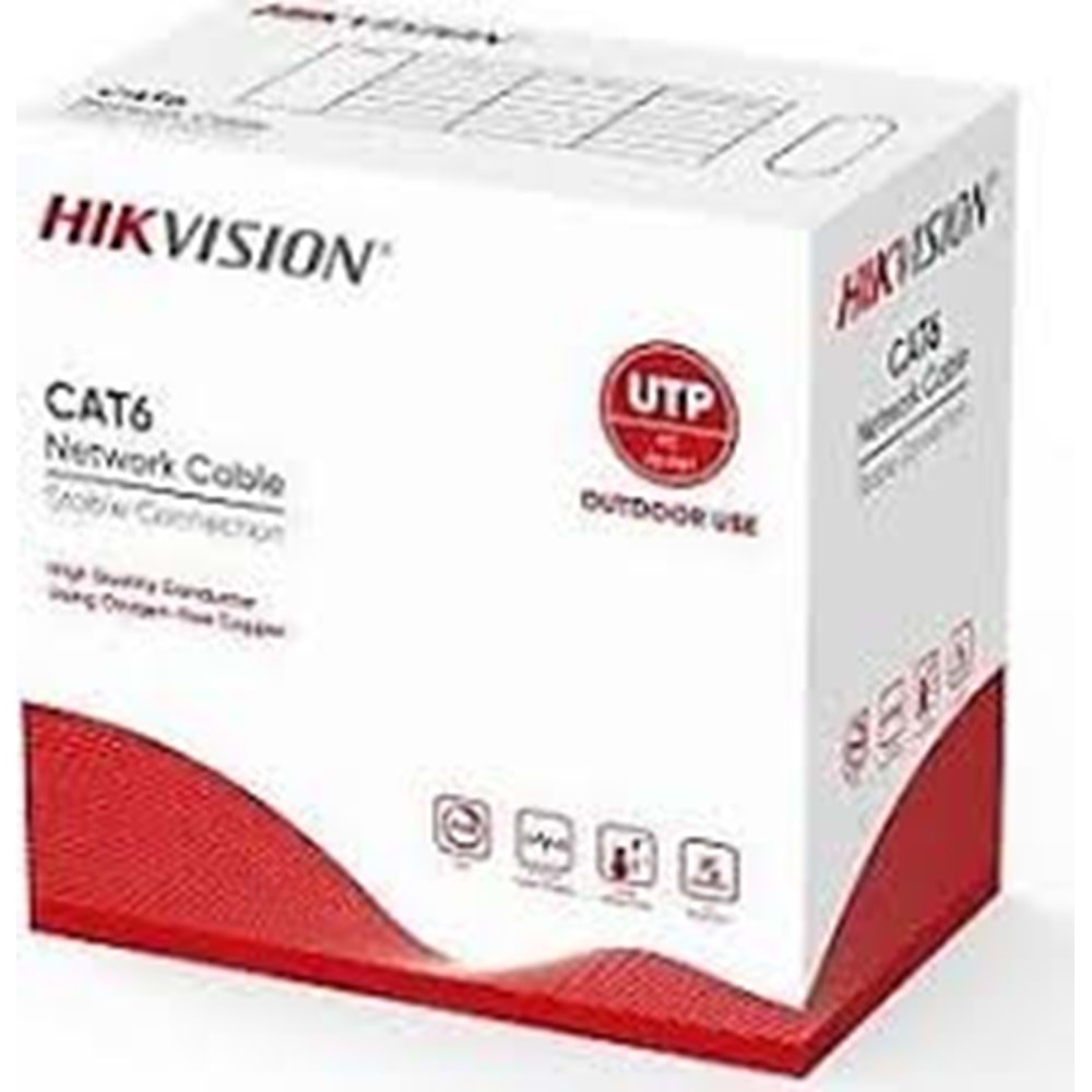 Hikvision 23AWG CAT6 UTP 305M Bakır Network Kablosu